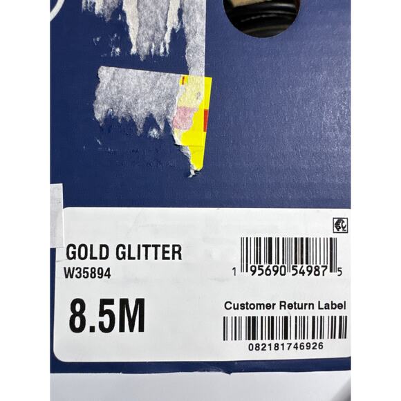 Brand New White Mountain Footbeds Women's 8.5M Gold Glitter Slip On Sandals - Picture 8 of 10